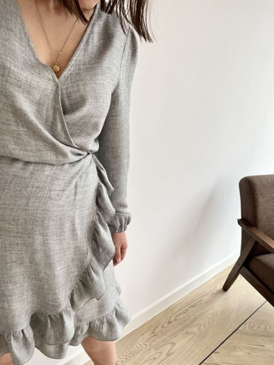 Ubrania preska | Sukienka Wrap Ness Gray